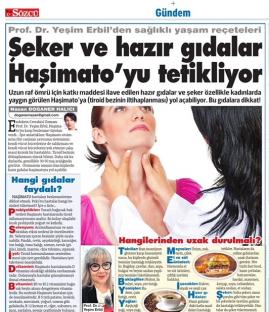 Şeker ve hazır gıdalar Haşimato’yu tetikliyor